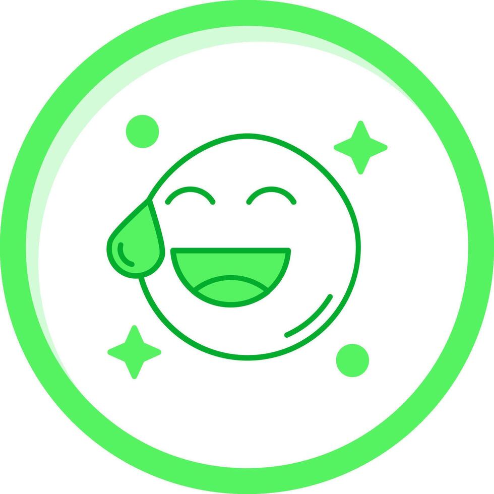sudore verde mescolare icona vettore