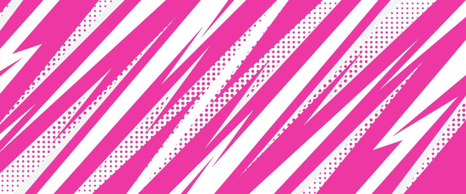 moderno gli sport bandiera sfondo design con rosa geometrico strisce forme vettore