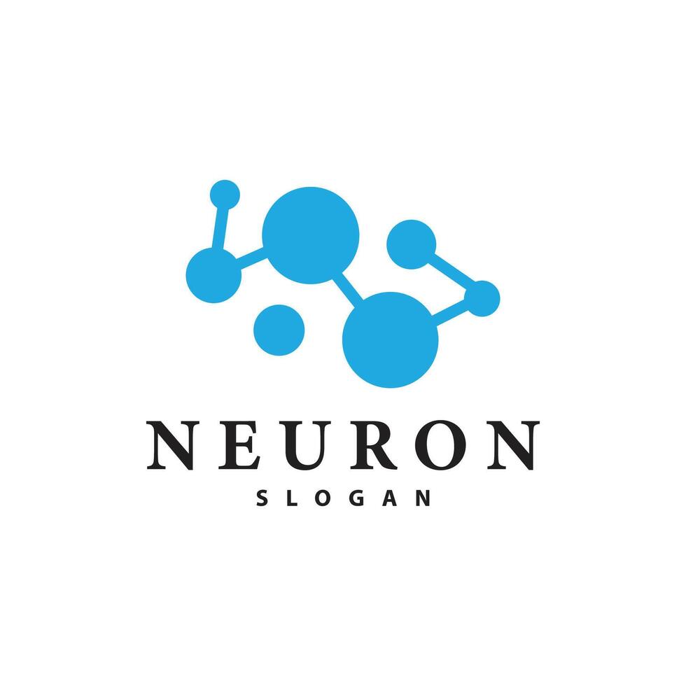 neurone logo semplice design Rete cel tecnologia particelle modello illustrazione vettore