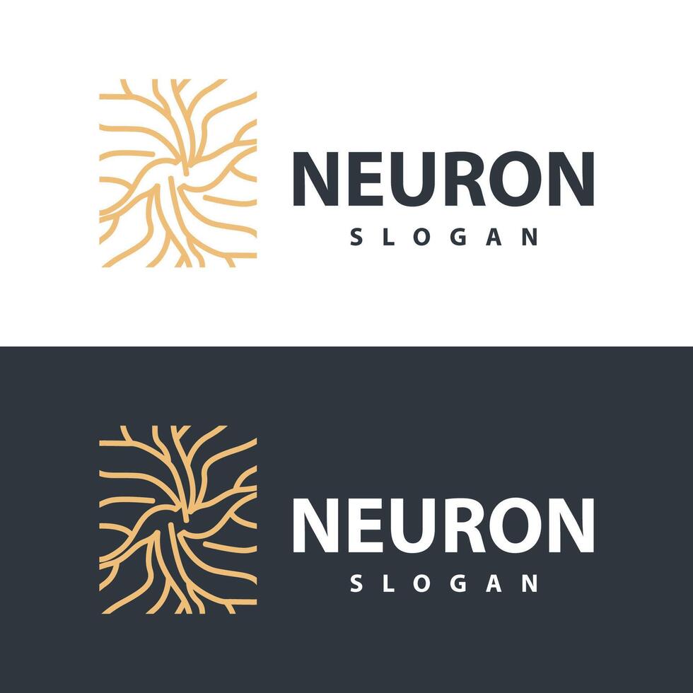 neurone logo semplice design Rete cel tecnologia particelle modello illustrazione vettore