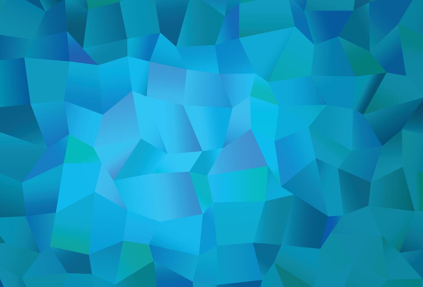 copertina vettoriale azzurra con stile poligonale.