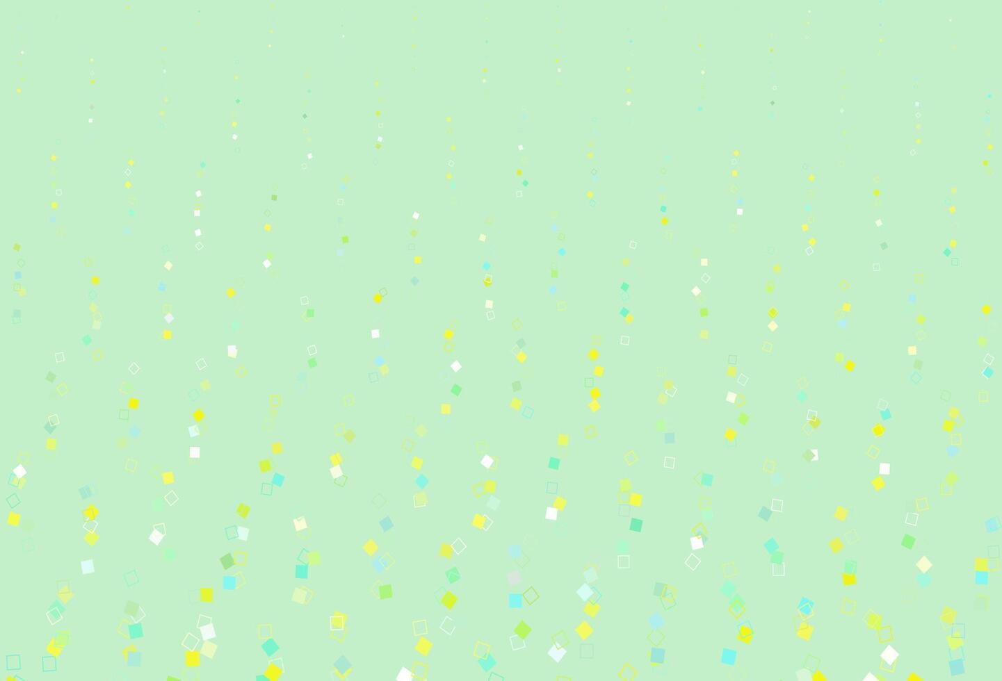 layout vettoriale verde chiaro, giallo con rettangoli, quadrati.