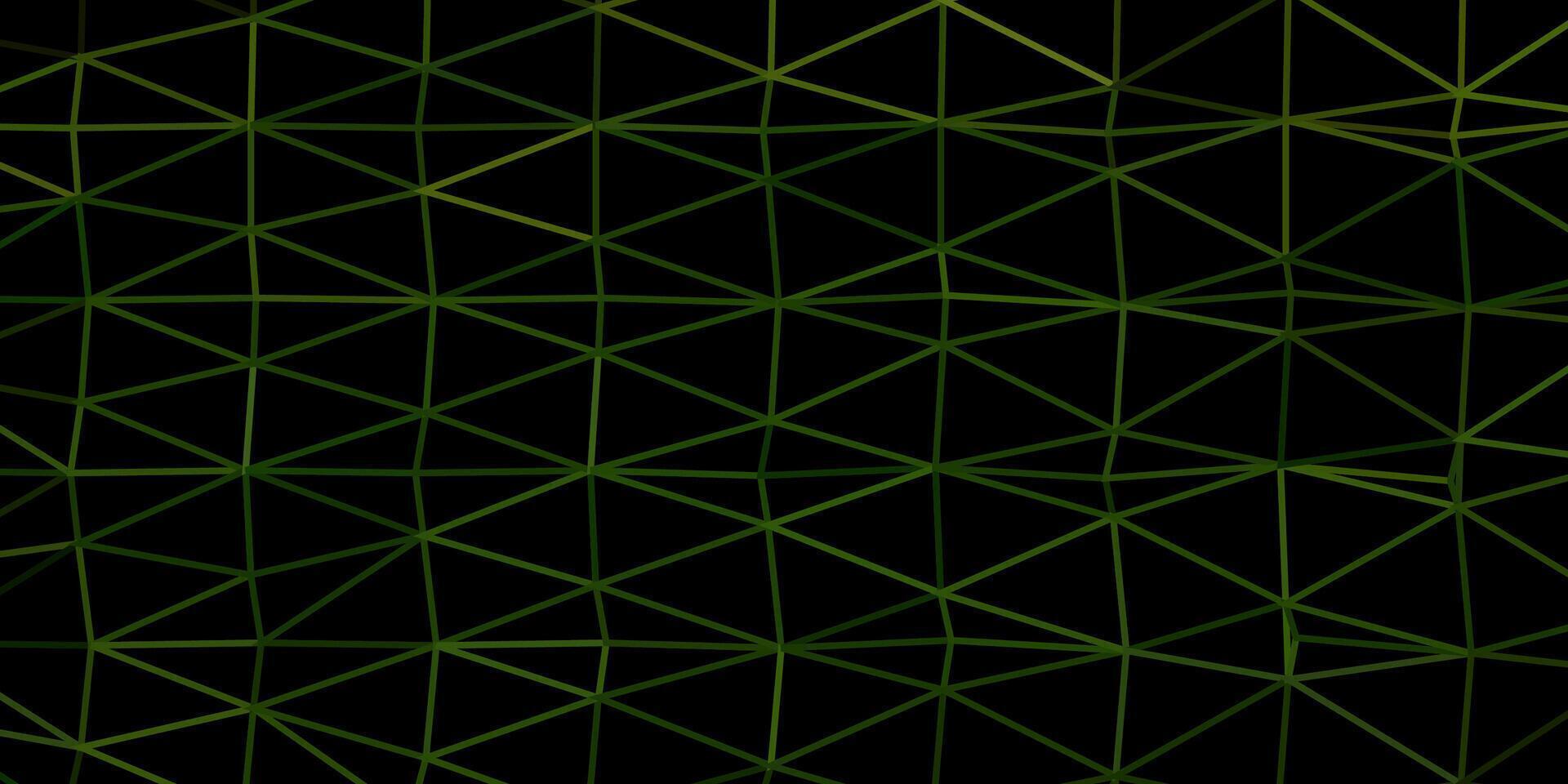 modello di mosaico triangolo vettoriale verde scuro.