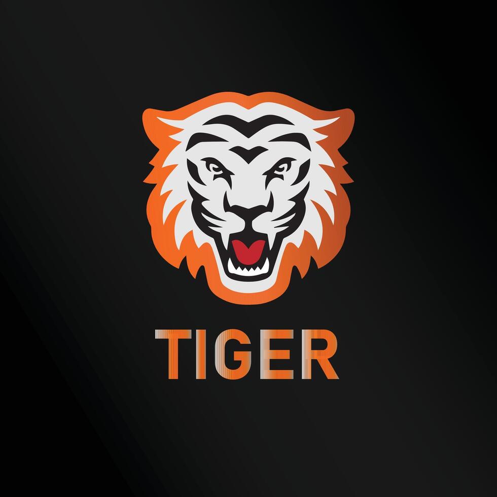 design del logo della tigre vettore