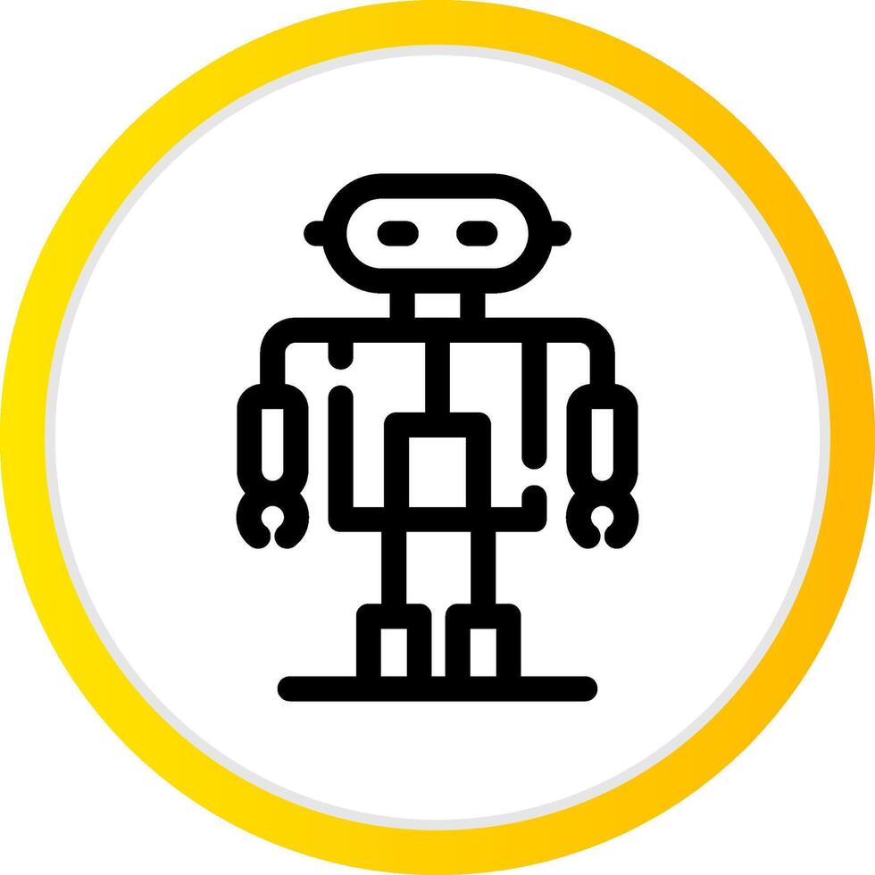 robot creativo icona design vettore