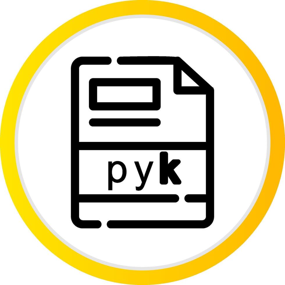 pyk creativo icona design vettore