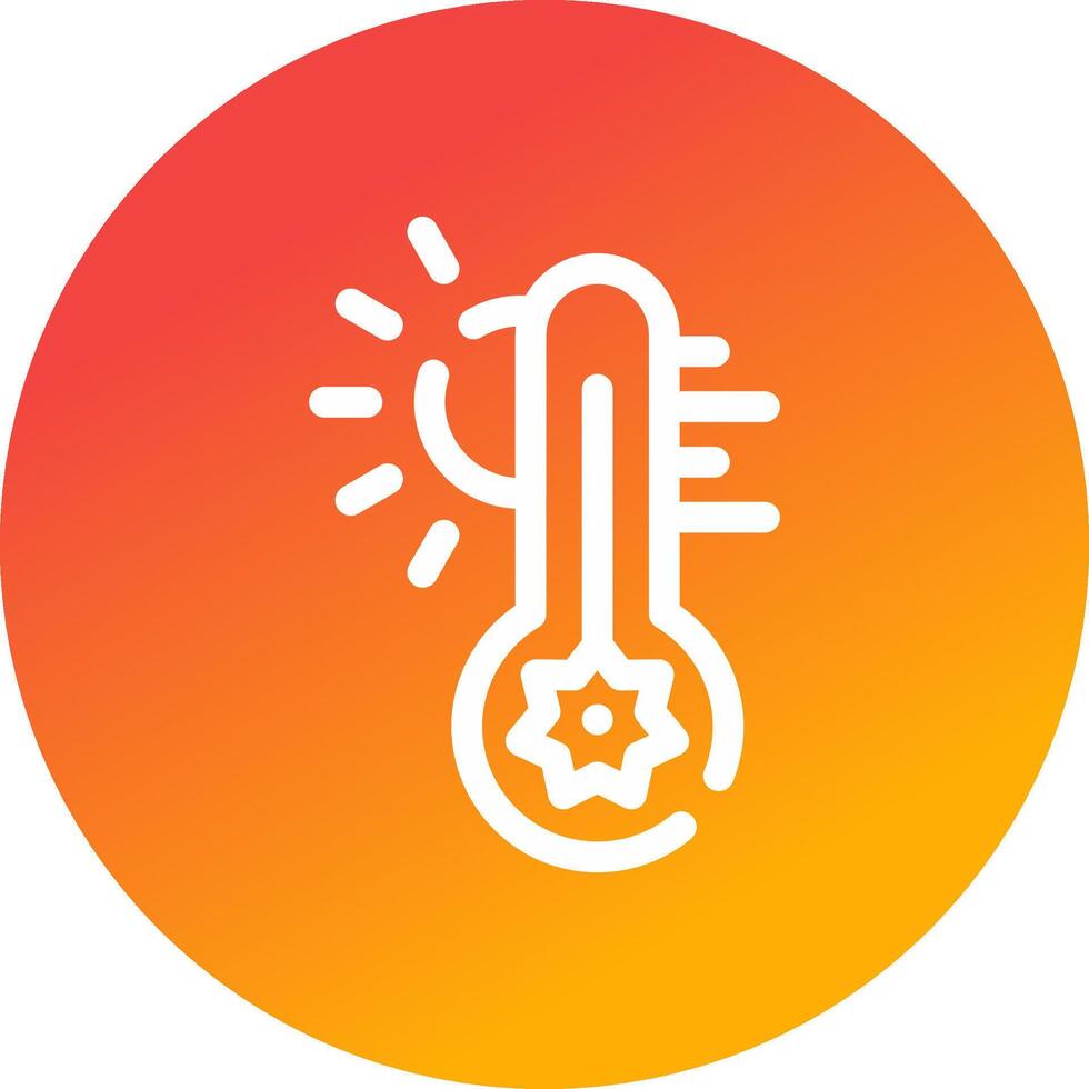 caldo temperatura creativo icona design vettore