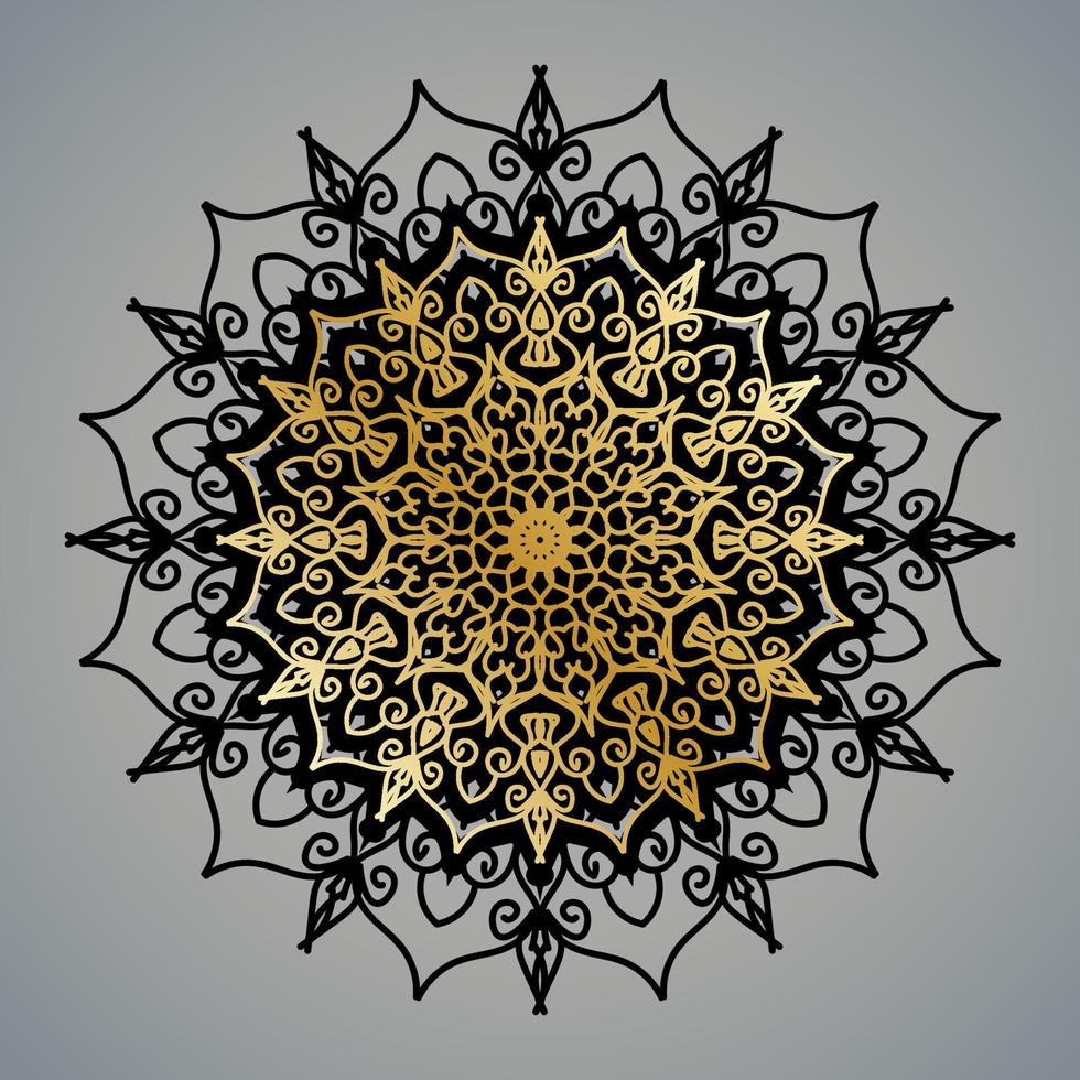 vettore cerchio astratto rotondo. stile mandala di lusso.