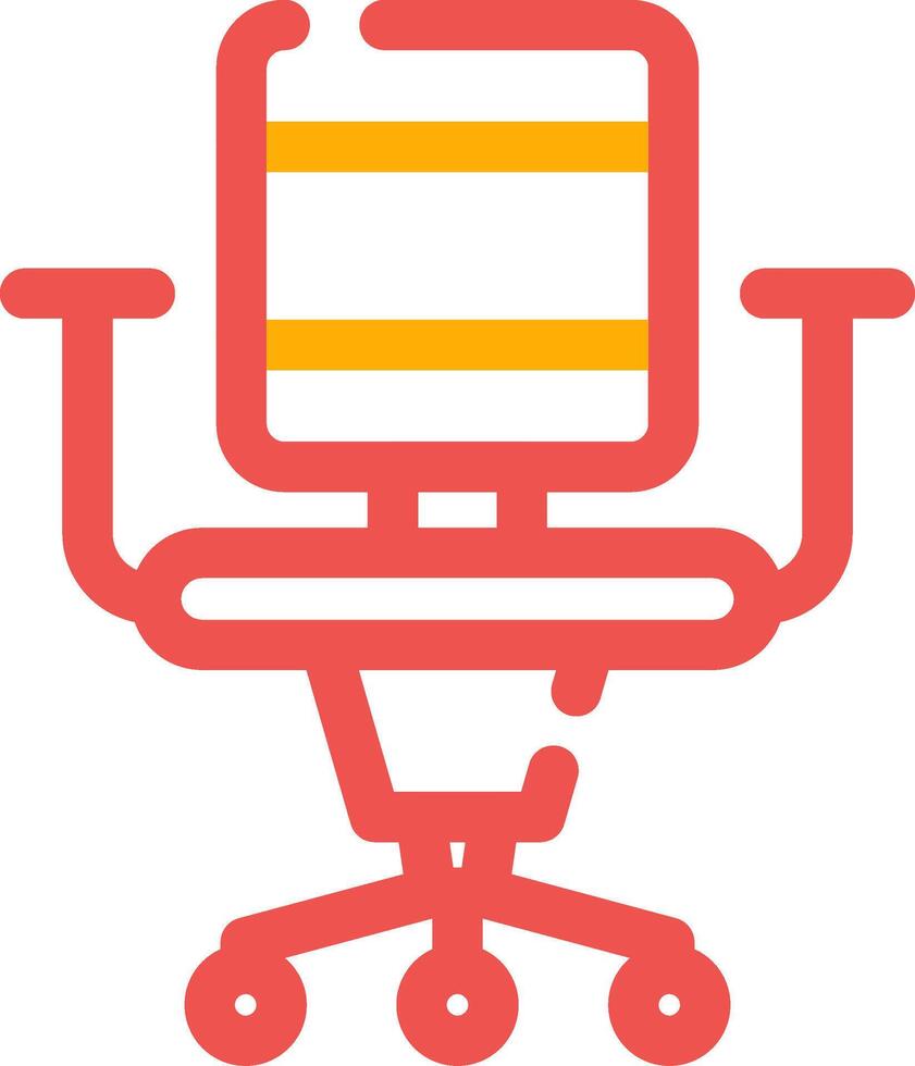 ufficio sedia creativo icona design vettore
