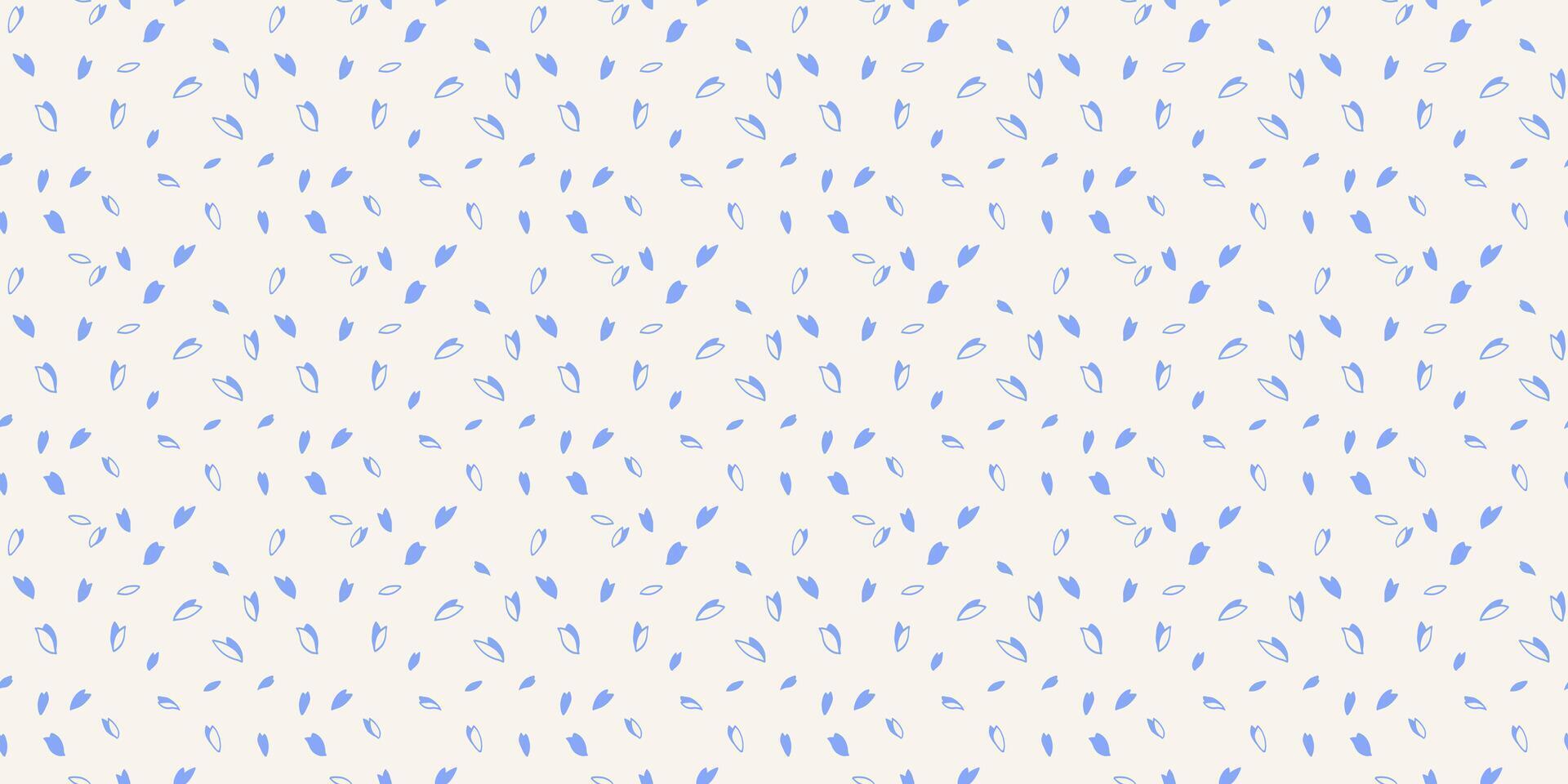 semplice vivace polka punti, gocce, macchie senza soluzione di continuità modello. creativo blu minuscolo casuale punti, fiocchi di neve, cerchi, volantini su un' leggero sfondo. vettore mano disegnato schizzo forma. design per superficie design