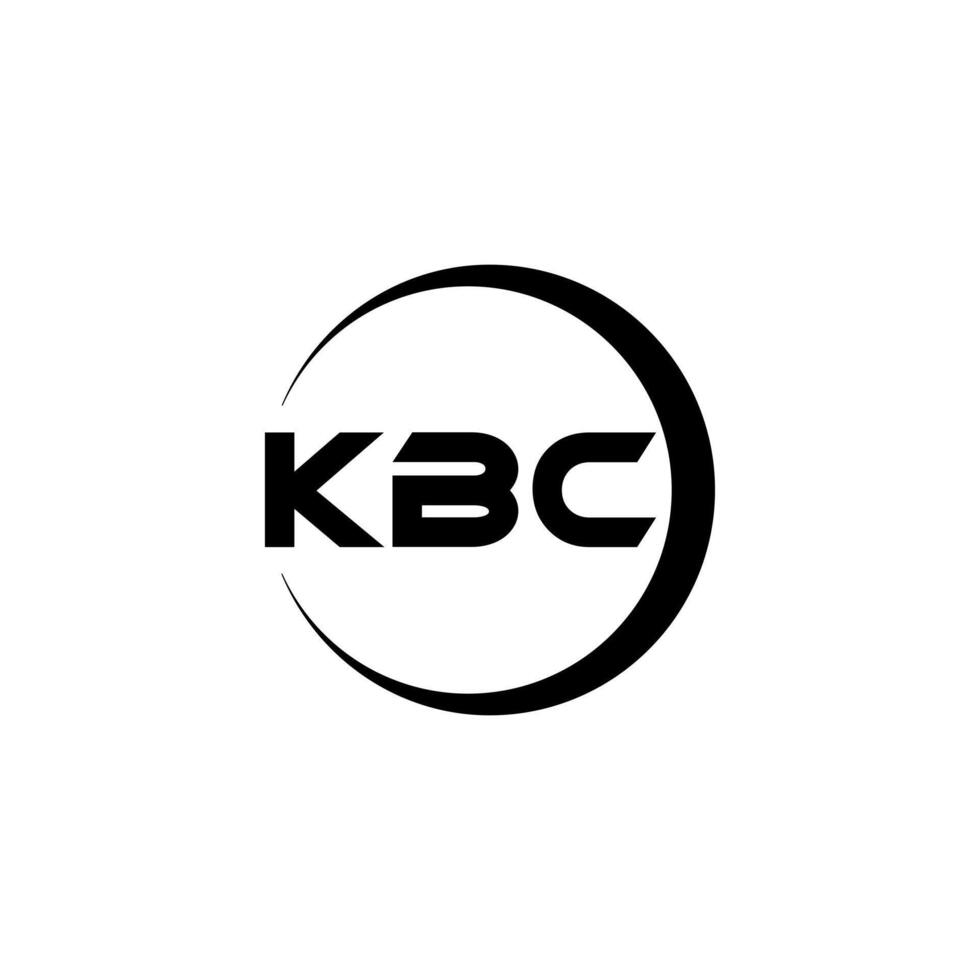 kbc lettera logo disegno, ispirazione per un' unico identità. moderno eleganza e creativo design. filigrana il tuo successo con il Impressionante Questo logo. vettore