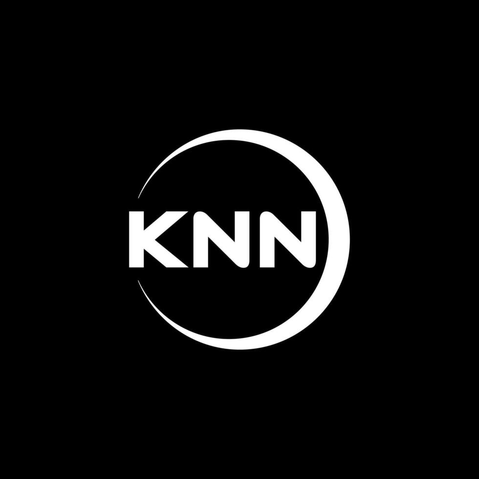 knn lettera logo disegno, ispirazione per un' unico identità. moderno eleganza e creativo design. filigrana il tuo successo con il Impressionante Questo logo. vettore