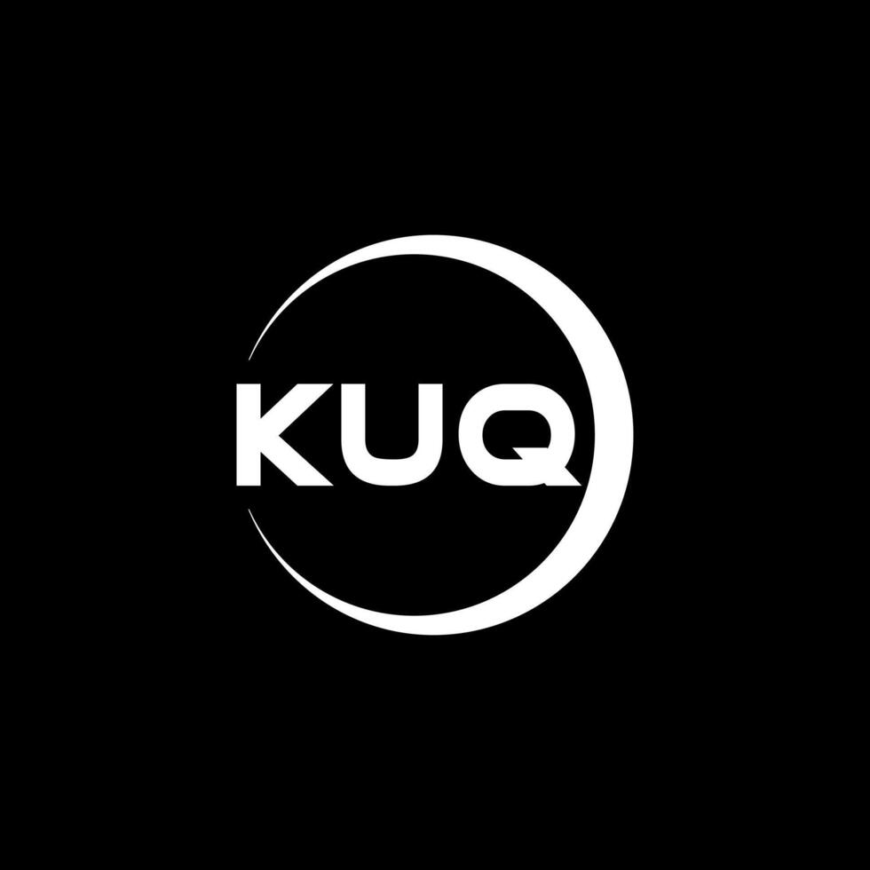 kuq lettera logo disegno, ispirazione per un' unico identità. moderno eleganza e creativo design. filigrana il tuo successo con il Impressionante Questo logo. vettore