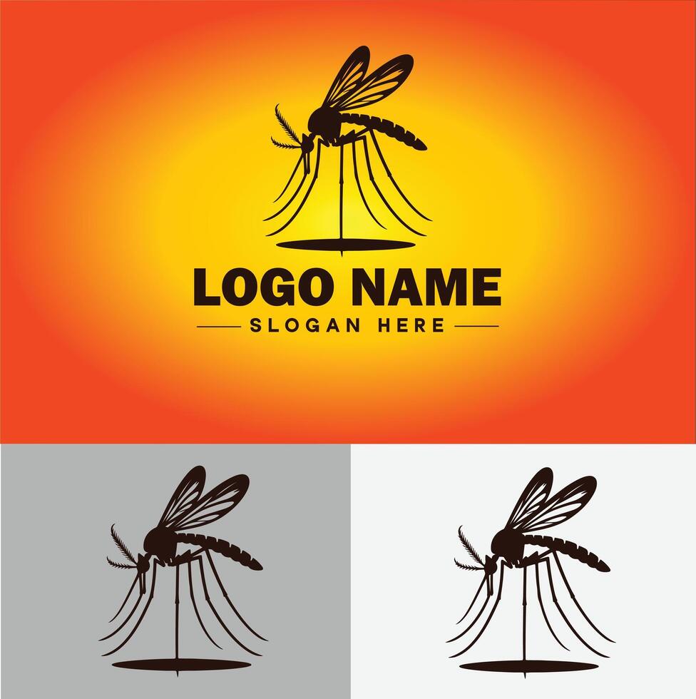 zanzara logo vettore arte icona grafica per attività commerciale marca icona zanzara logo modello