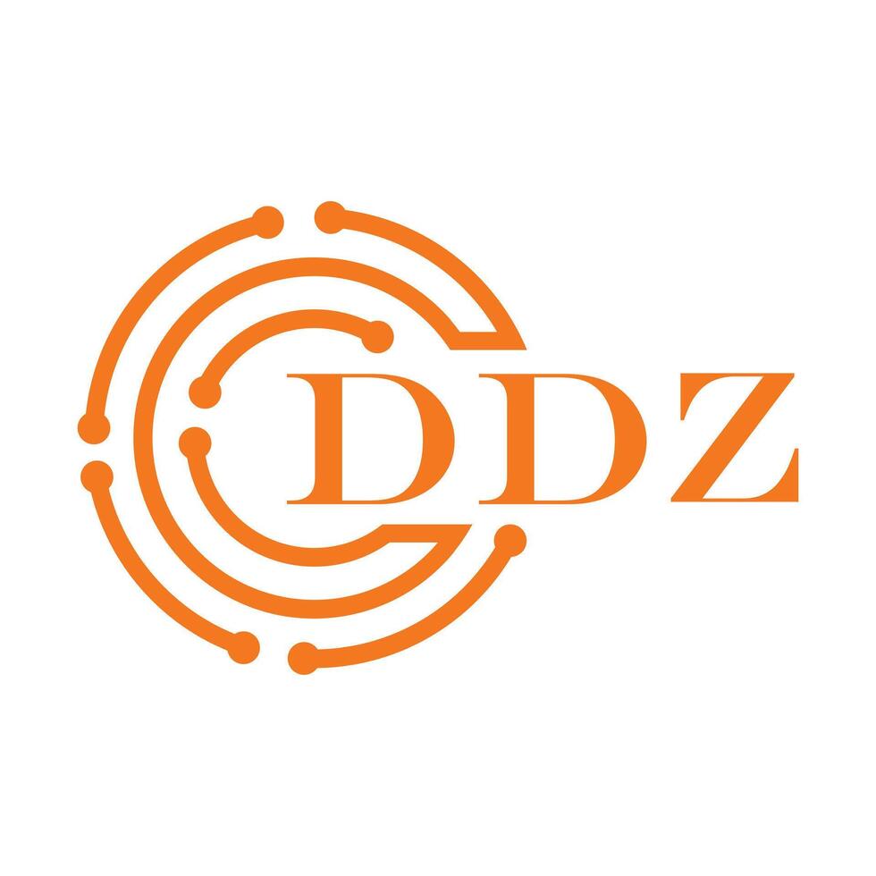 design del logo ddz vettore