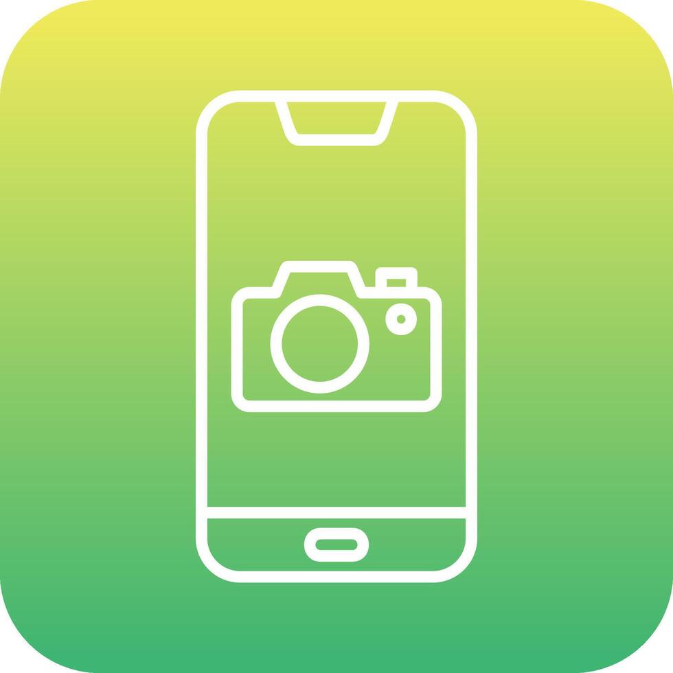 smartphone telecamera vettore icona