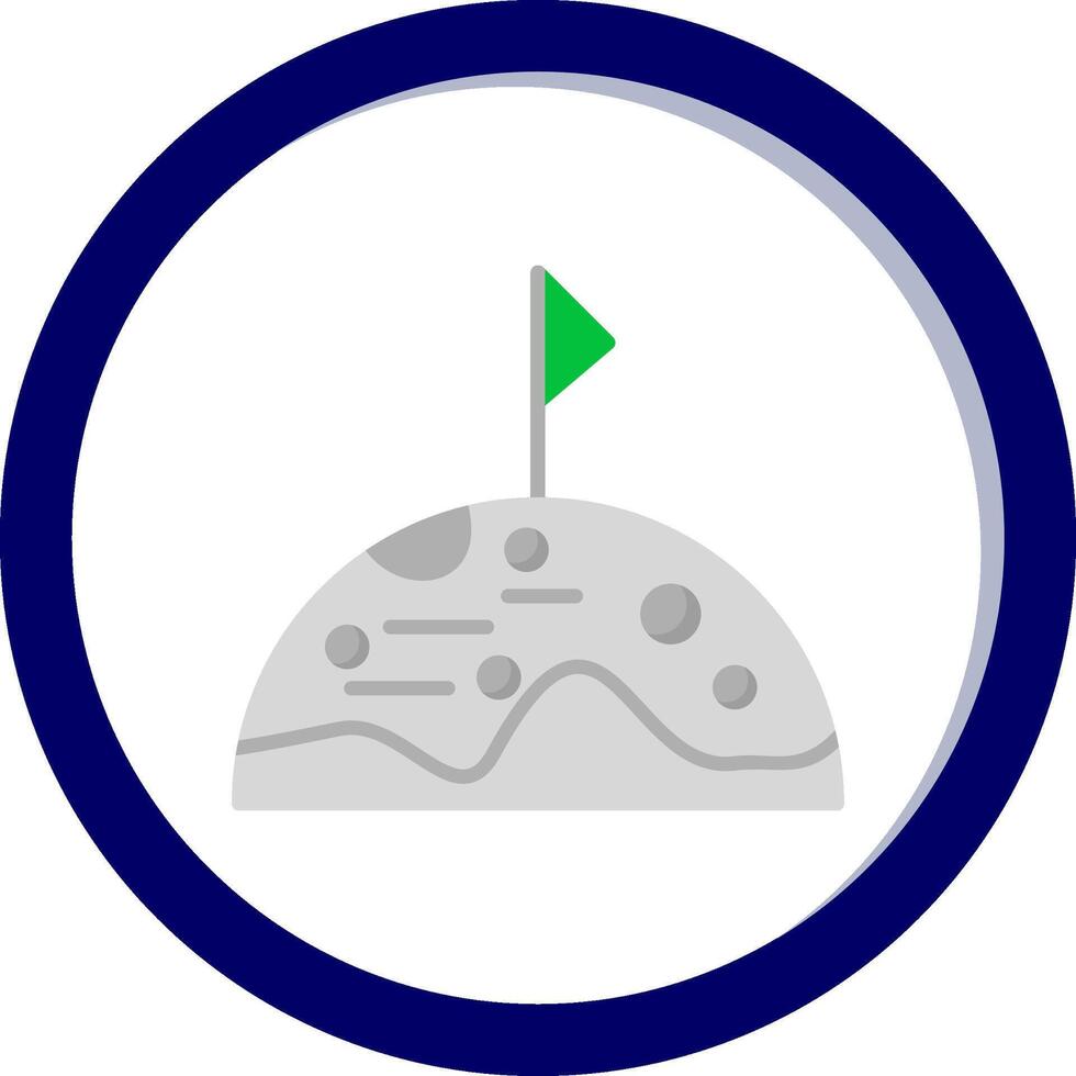 Luna vertice vettore icona
