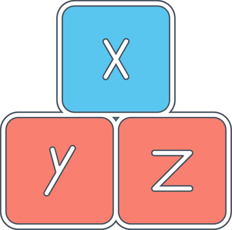 alfabeto vettore icona