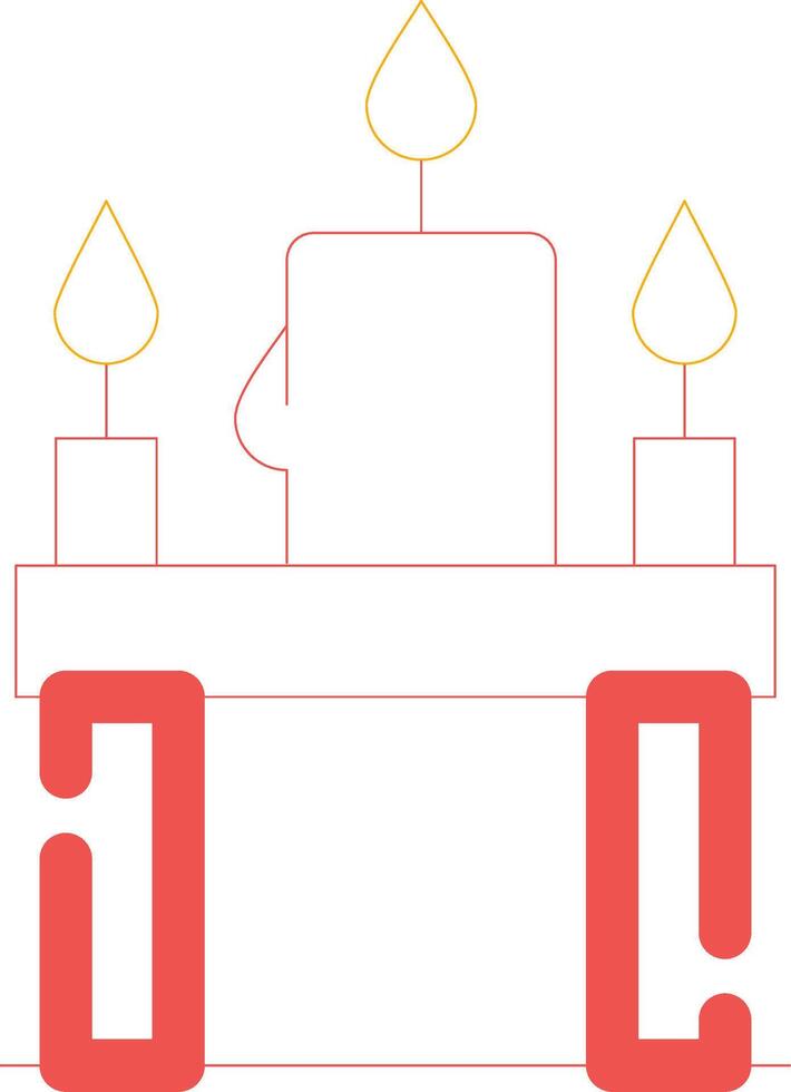 candele creativo icona design vettore