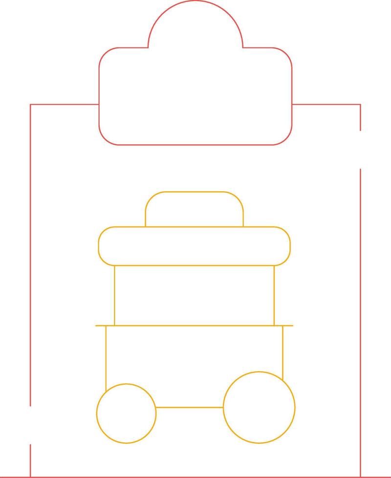 carrello registrazione creativo icona design vettore