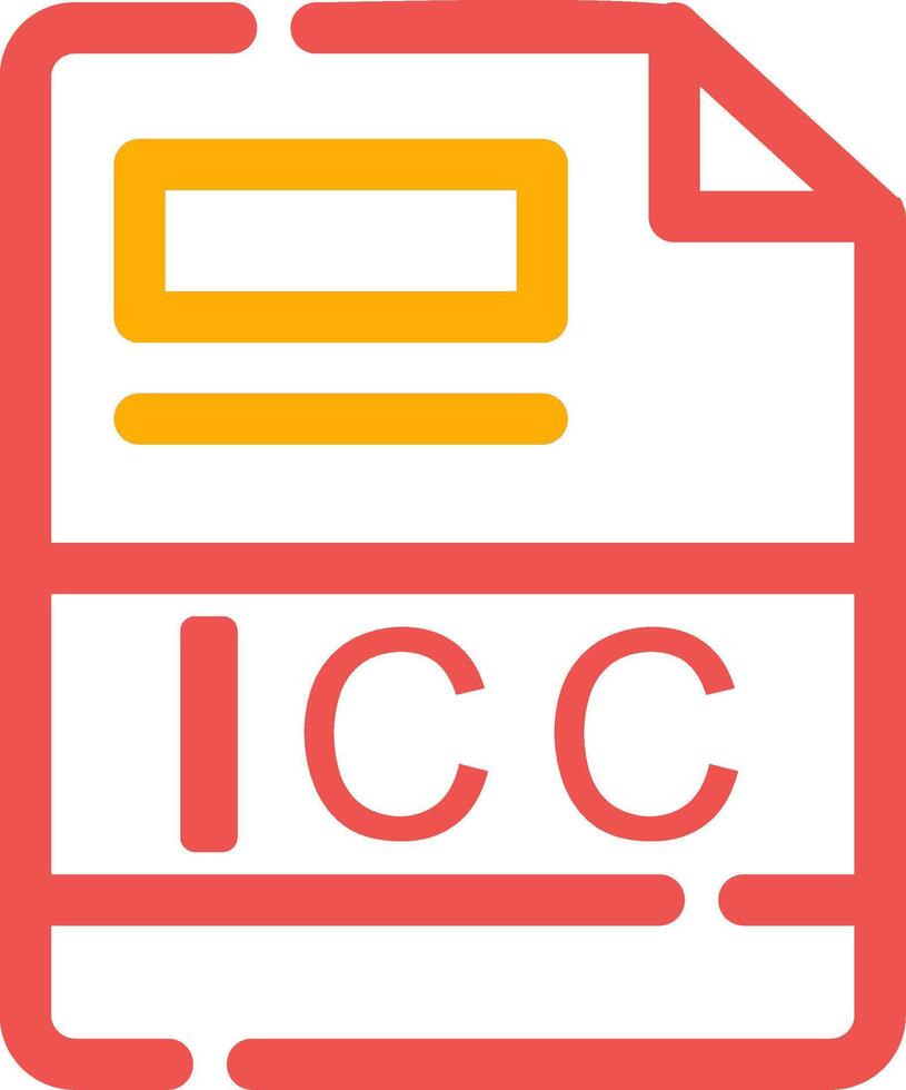 icc creativo icona design vettore