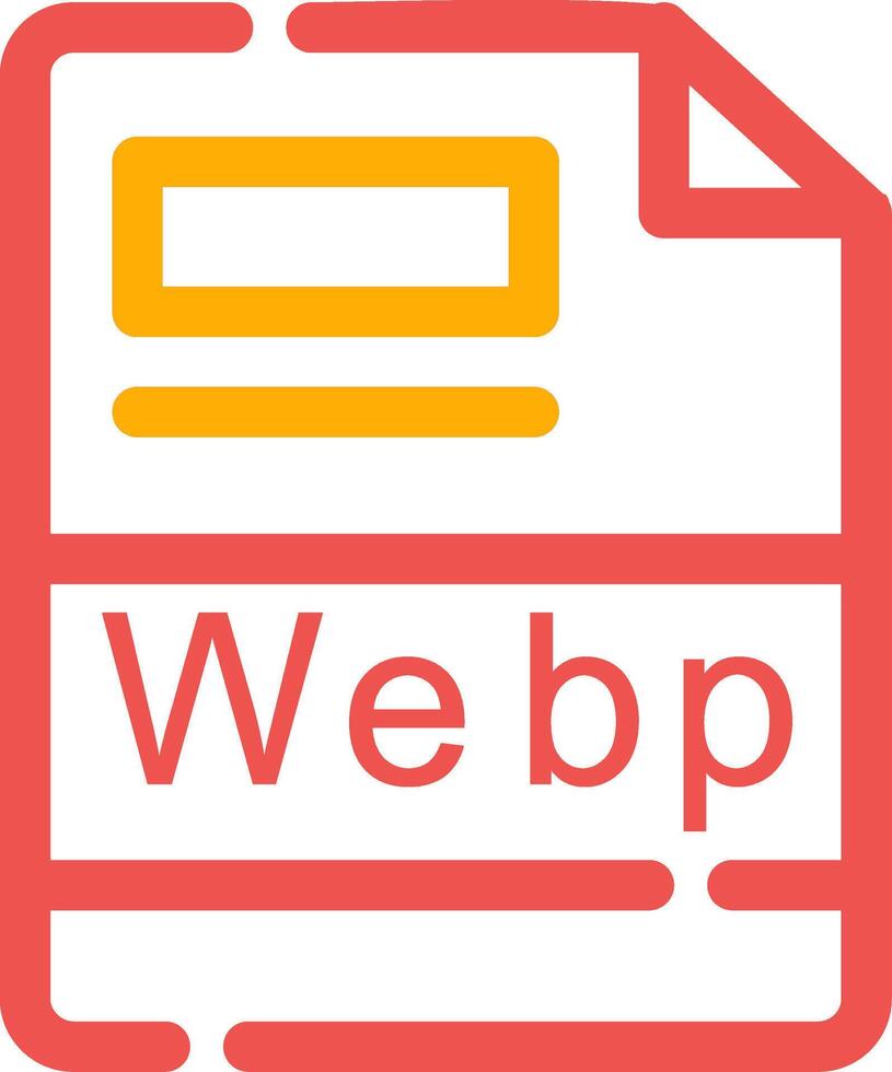 webp creativo icona design vettore