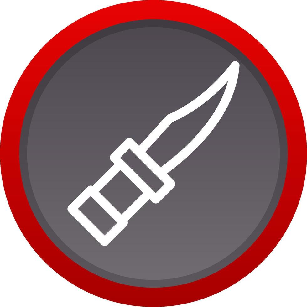 polizia coltello creativo icona design vettore
