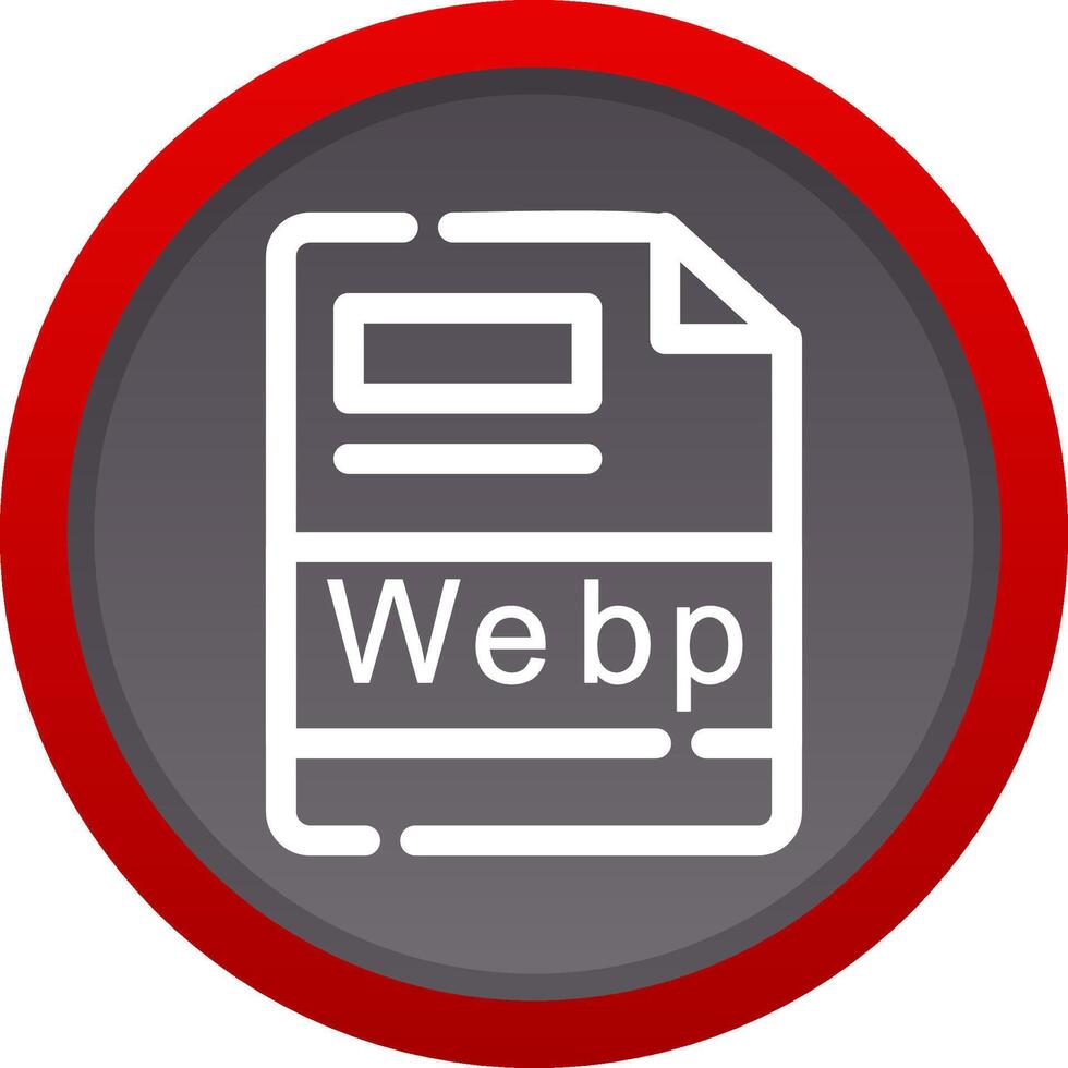 webp creativo icona design vettore