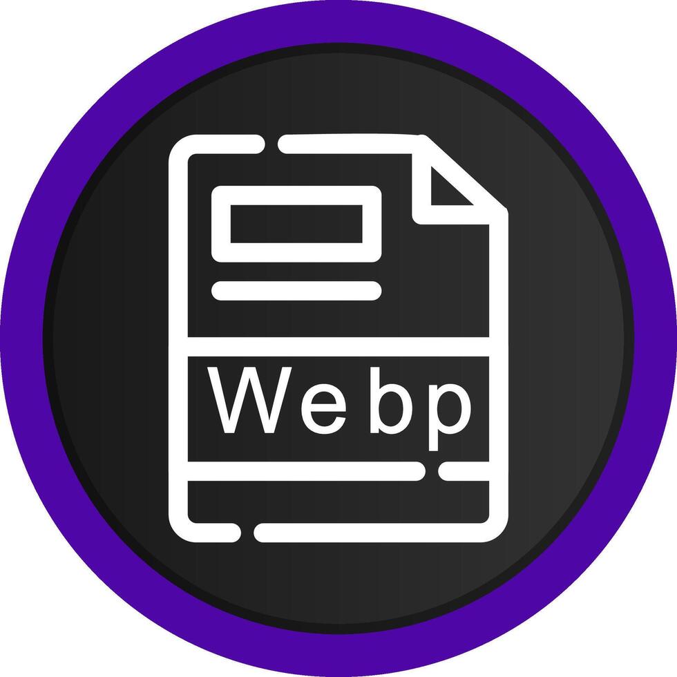 webp creativo icona design vettore