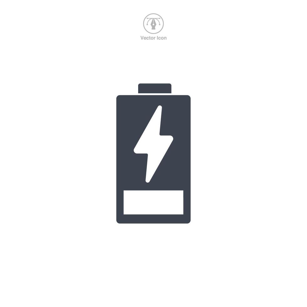 batteria icona simbolo vettore illustrazione isolato su bianca sfondo