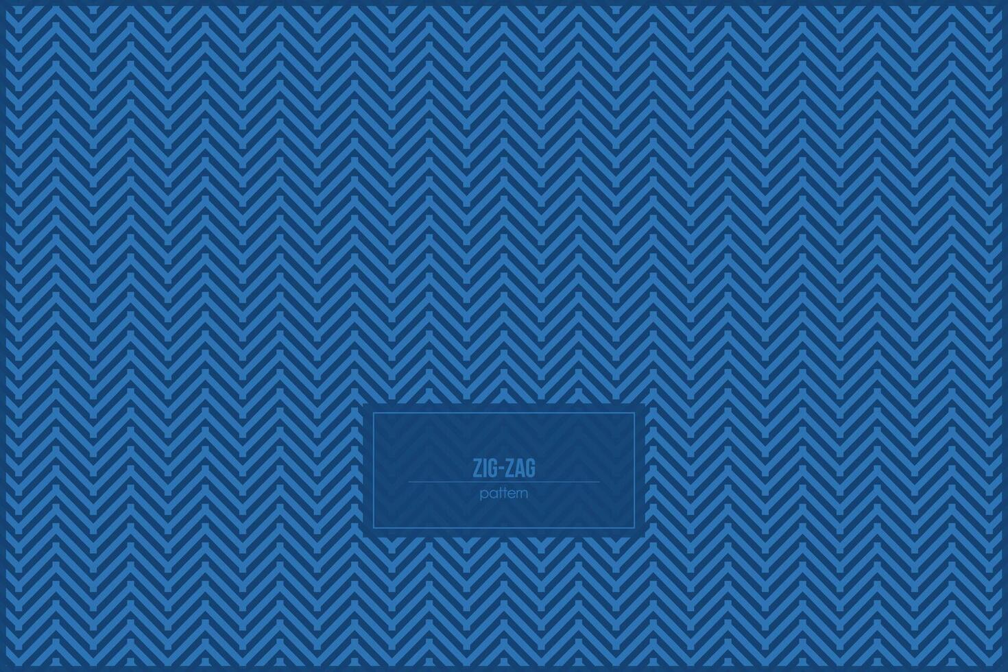 zigzag modello con bellissimo blu monocromatico stile vettore