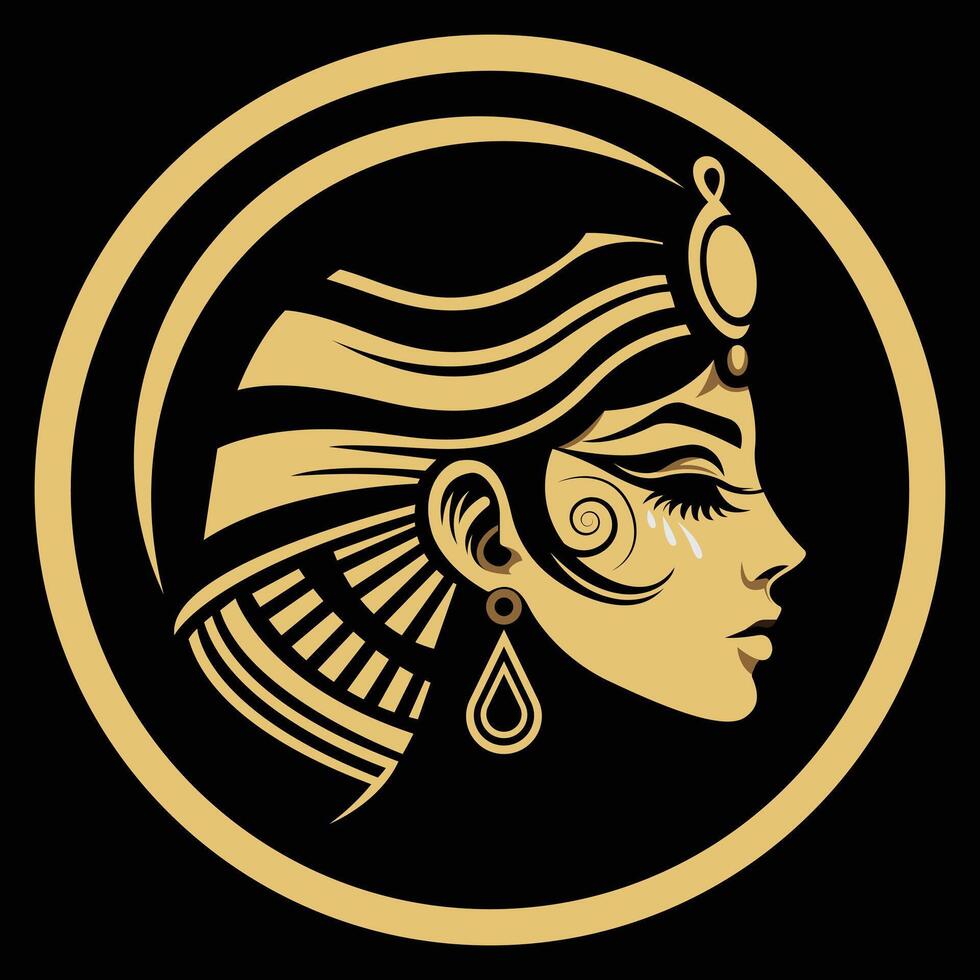antico egiziano donna vettore