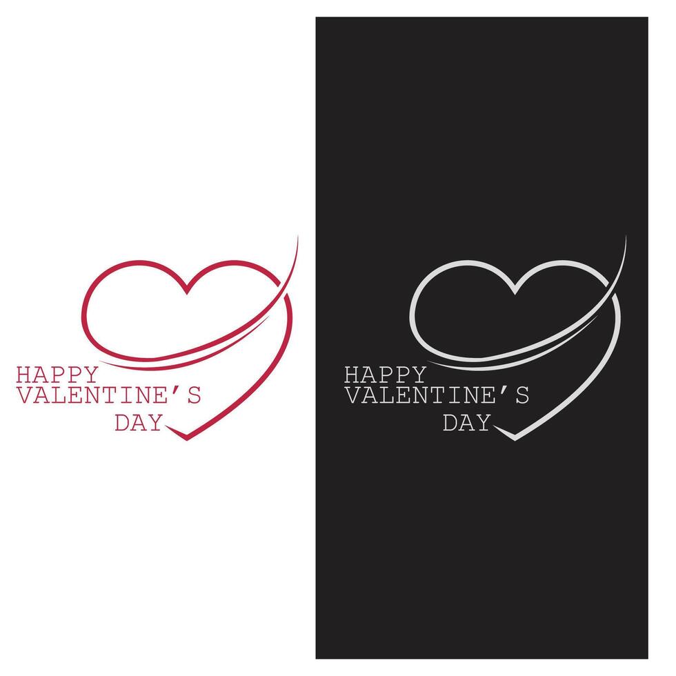 san valentino giorno tipografico vettore design per saluto carte, San Valentino carta, invito carta. isolato Vintage ▾ testo, lettering composizione