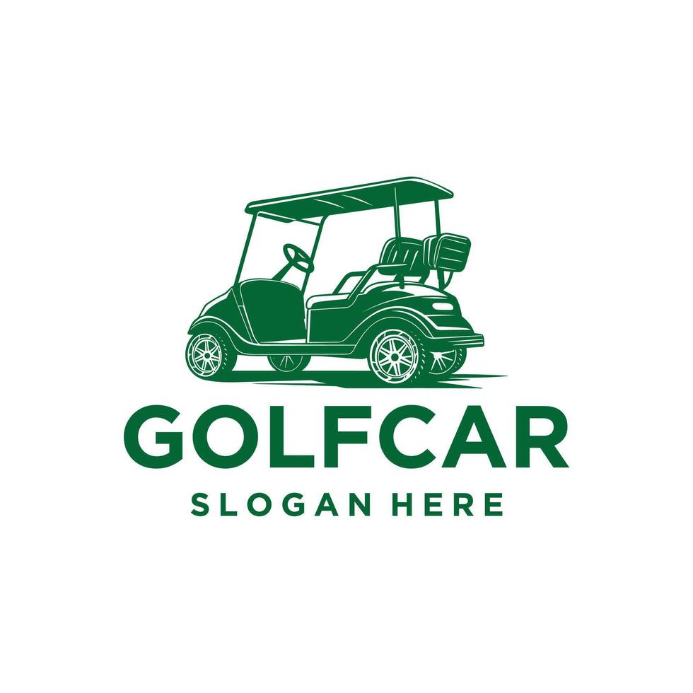 golf auto logo vettore