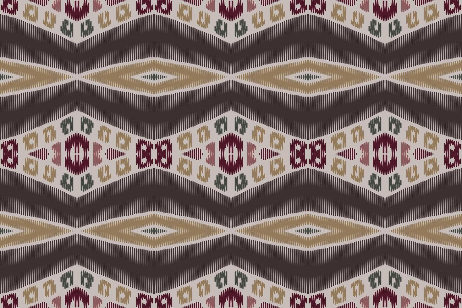 tessuto ikat modello senza cuciture geometrico etnico ricamo tradizionale style.design per sfondo, moquette, stuoia, sarong, abbigliamento, illustrazione vettoriale. vettore