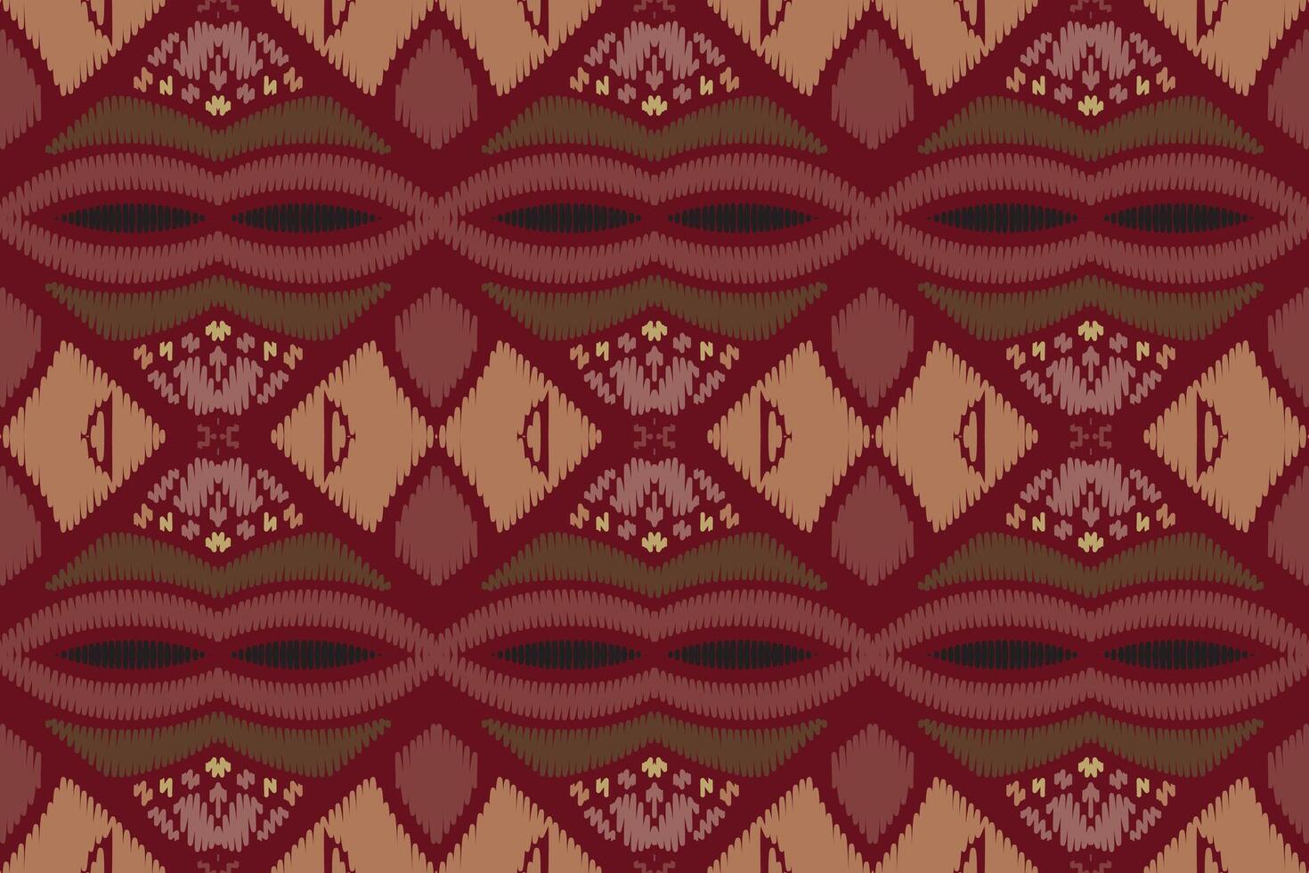 ikat disegno geometrico astratto ricamo etnico. Tappeto In Tessuto Azteco Mandala Ornamento Chevron Decorazione Tessile Carta Da Parati. tribale boho nativo etnico turchia tradizionale vettore sfondo