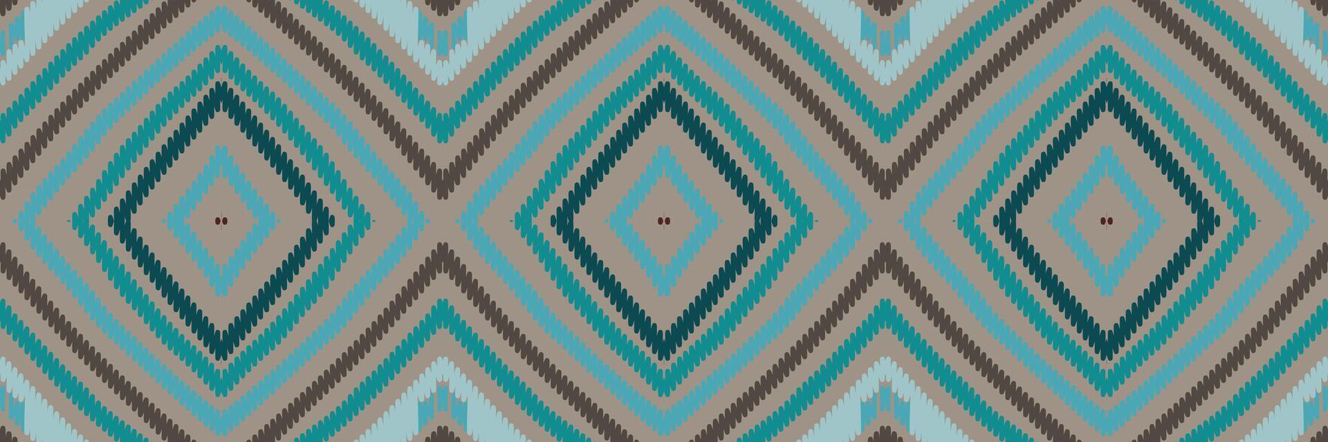 ikat disegno geometrico astratto ricamo etnico. Tappeto In Tessuto Azteco Mandala Ornamento Chevron Decorazione Tessile Carta Da Parati. tribale boho nativo etnico turchia tradizionale vettore sfondo