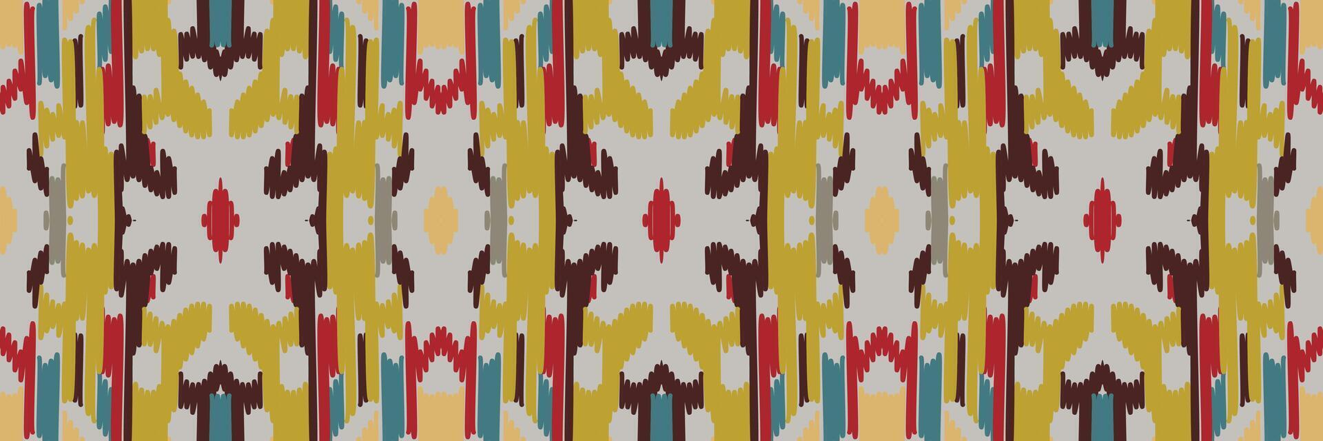 modello ikat in tribale. geometrico etnico tradizionale. stile messicano a righe. design per sfondo, carta da parati, illustrazione vettoriale, tessuto, abbigliamento, batik, moquette, ricamo. vettore