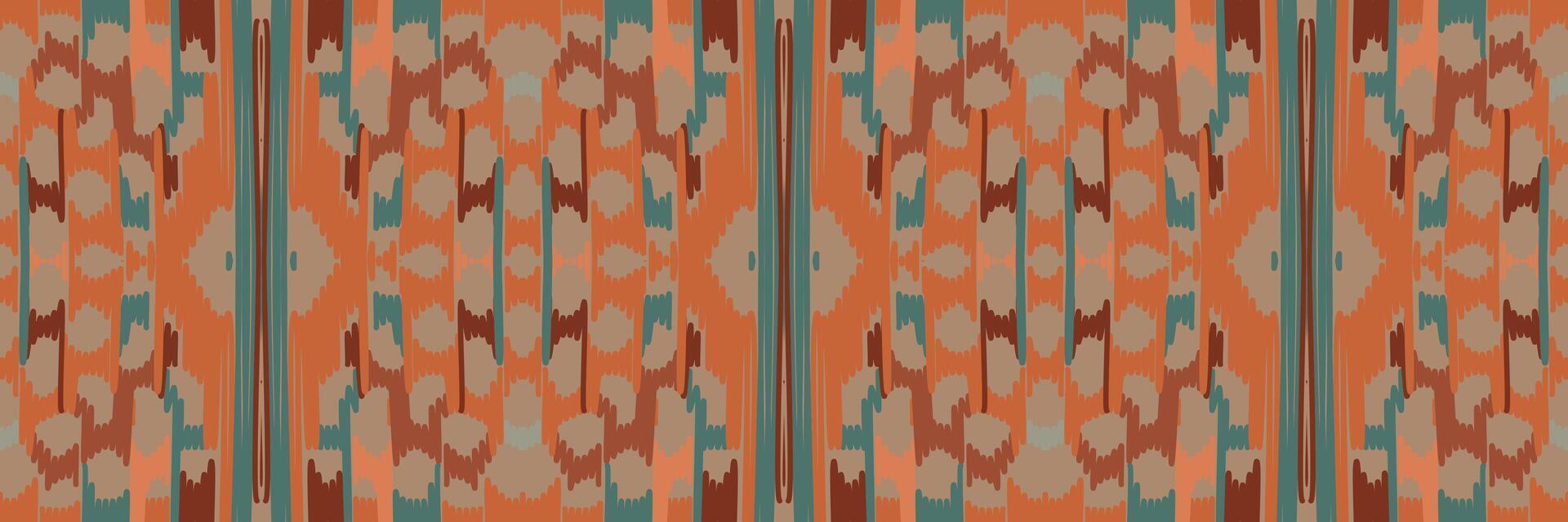 modello etnico astratto art. modello senza cuciture ikat in tribale. design per sfondo, carta da parati, illustrazione vettoriale, tessuto, abbigliamento, moquette, ricamo. vettore