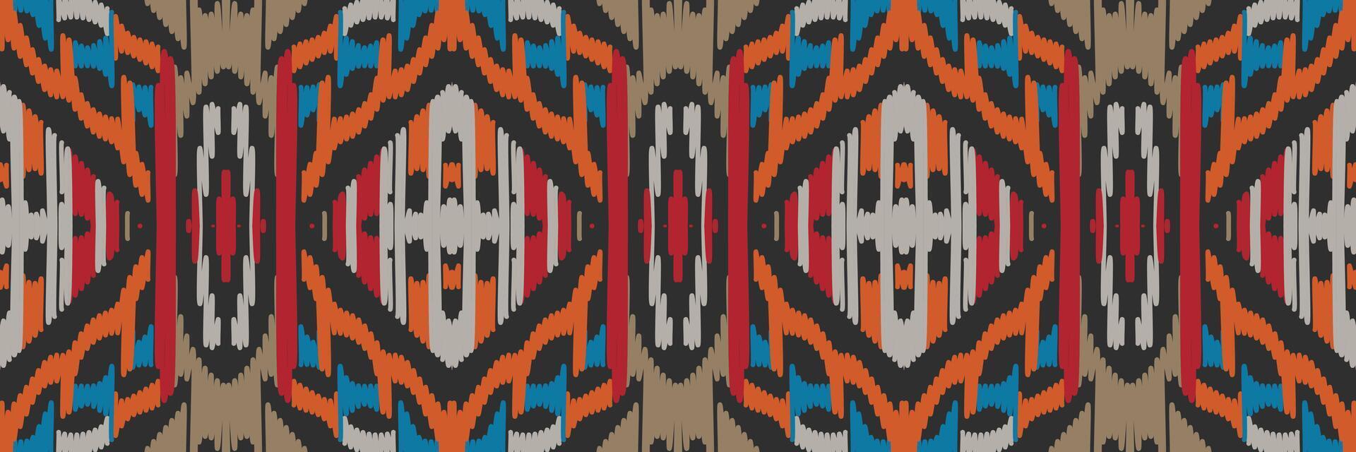 modello ikat in tribale. geometrico etnico tradizionale. stile messicano a righe. design per sfondo, carta da parati, illustrazione vettoriale, tessuto, abbigliamento, batik, moquette, ricamo. vettore