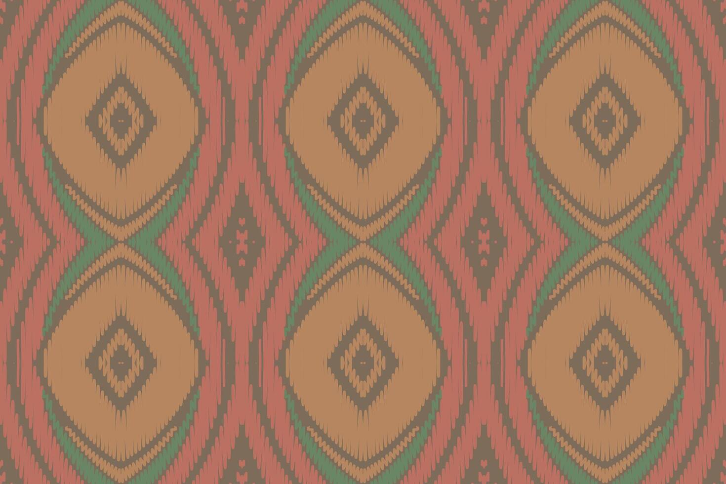 modello etnico ikat senza cuciture in tribale. design per sfondo, carta da parati, illustrazione vettoriale, tessuto, abbigliamento, moquette, tessuto, batik, ricamo. vettore