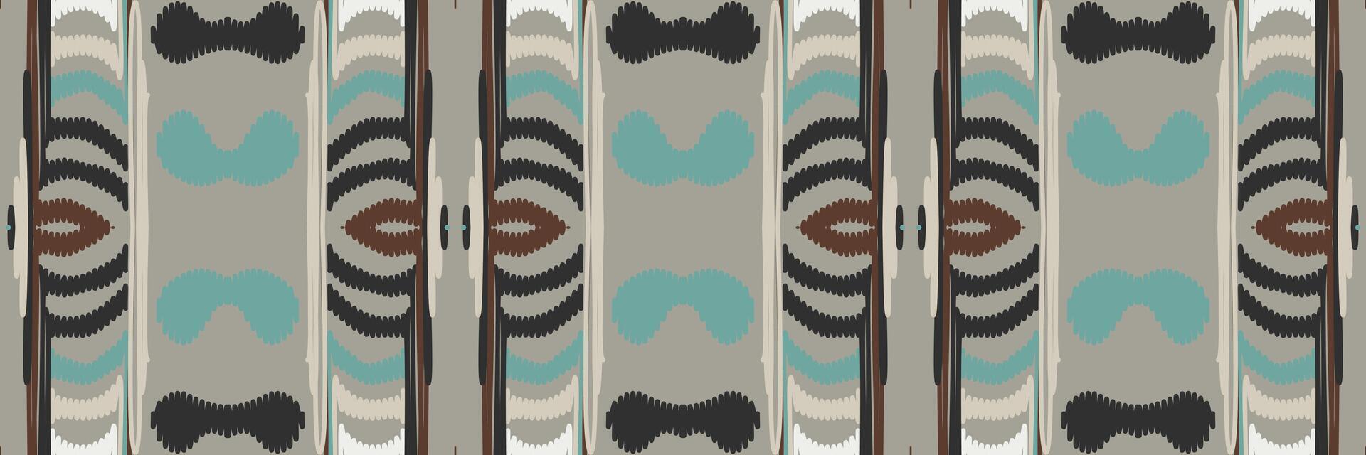 modello etnico ikat senza cuciture in tribale. design per sfondo, carta da parati, illustrazione vettoriale, tessuto, abbigliamento, moquette, tessuto, batik, ricamo. vettore