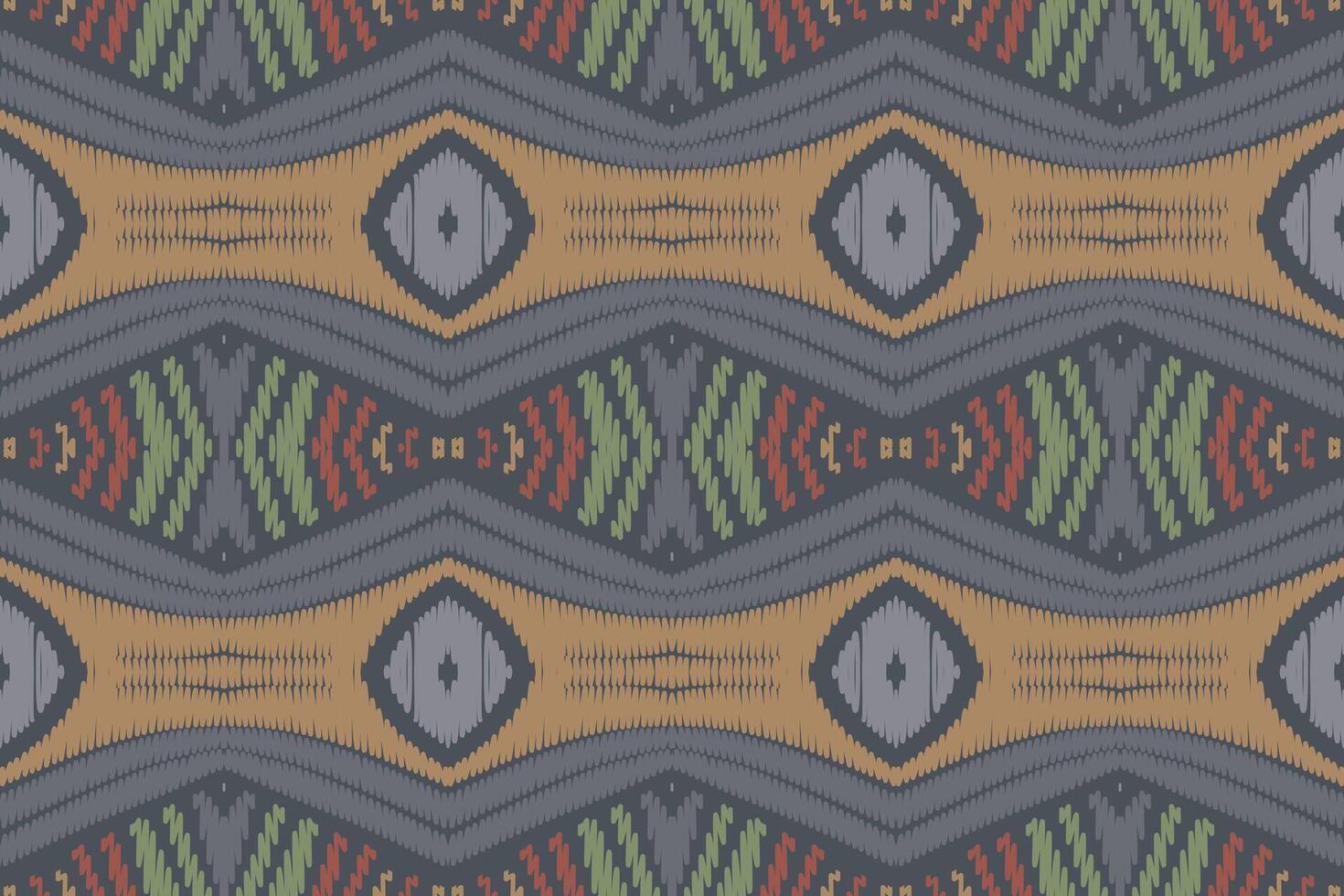 ikat disegni tribale attraversare senza soluzione di continuità modello. etnico geometrico batik ikkat digitale vettore tessile design per stampe tessuto saree Mughal spazzola simbolo andane struttura Kurti kurtis kurtas