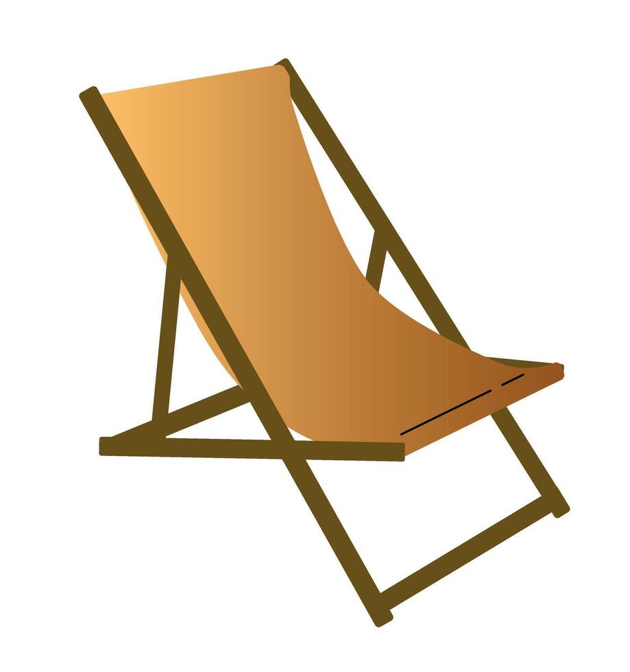 spiaggia lettino. isolato vettore illustrazione per il tuo design.