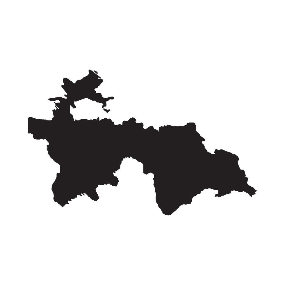 tagikistan carta geografica icona vettore