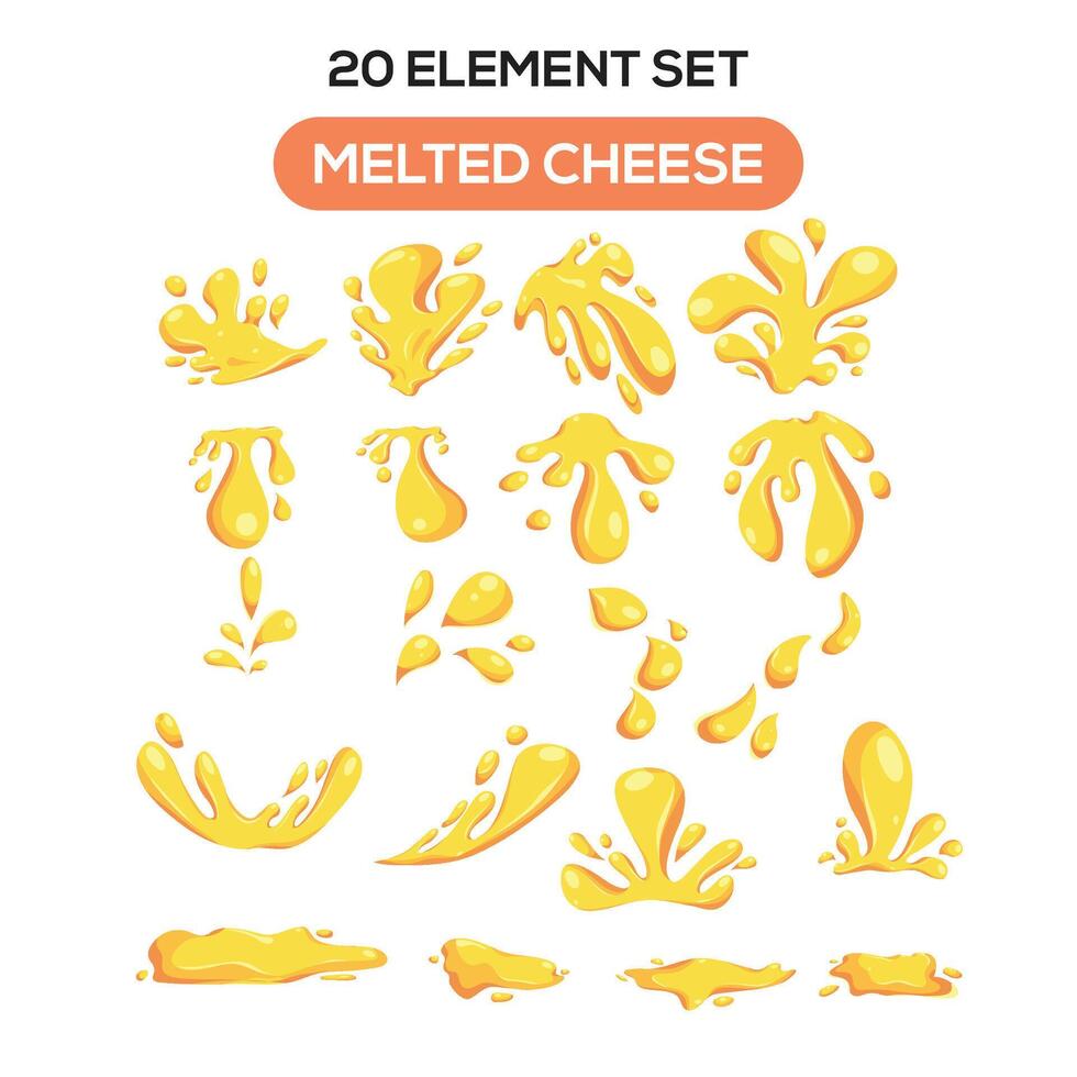 illustrazione di fuso formaggio tema impostato elementi vettore