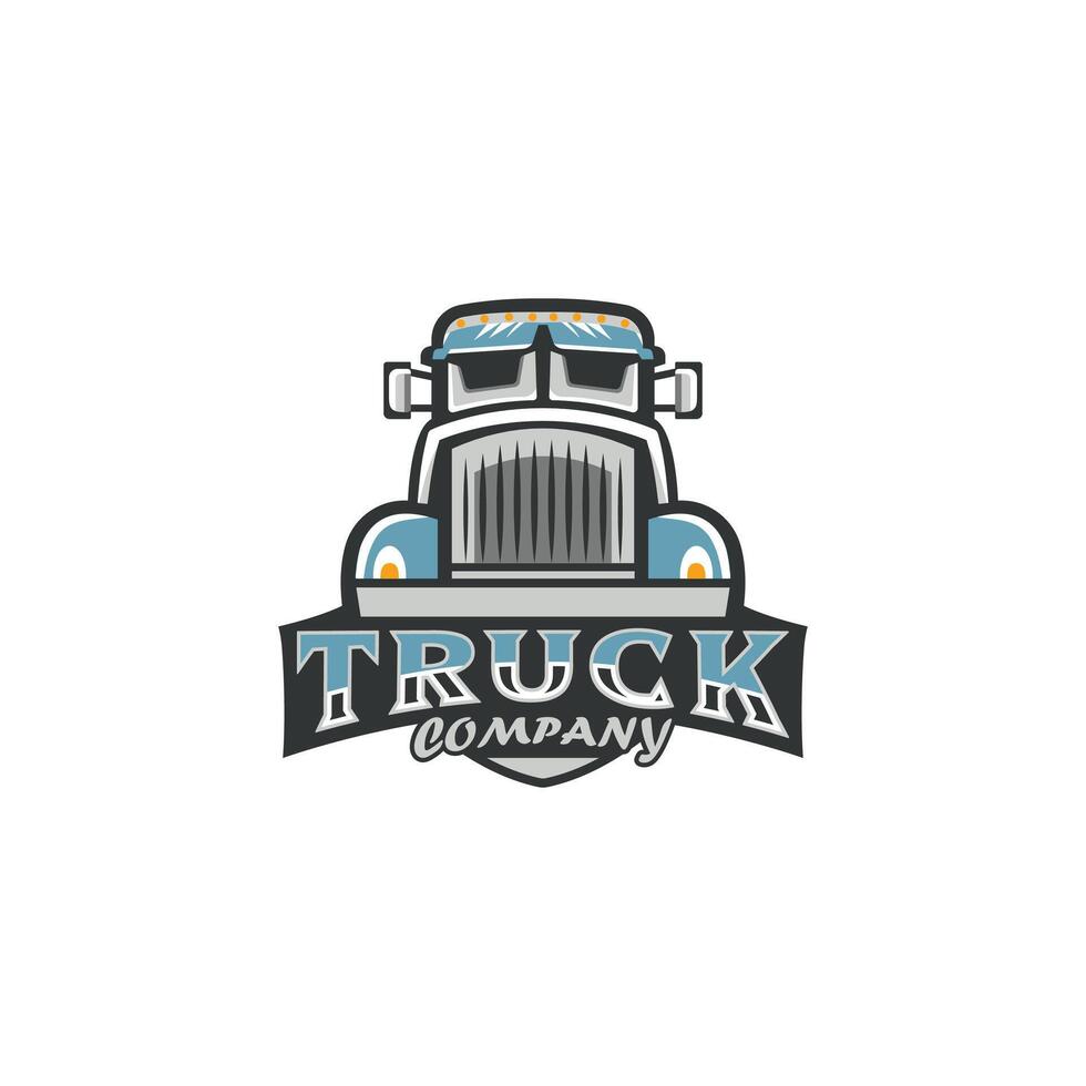 camion azienda logo design vettore