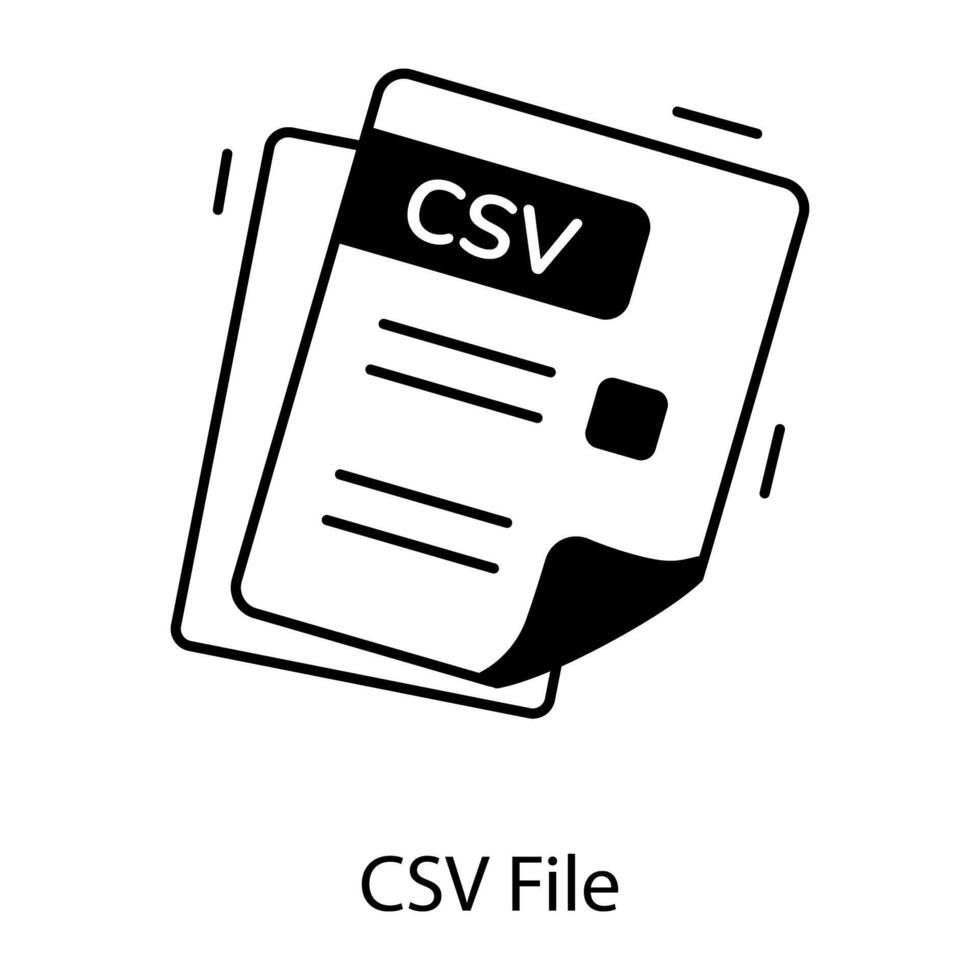 File e documenti lineare icona vettore