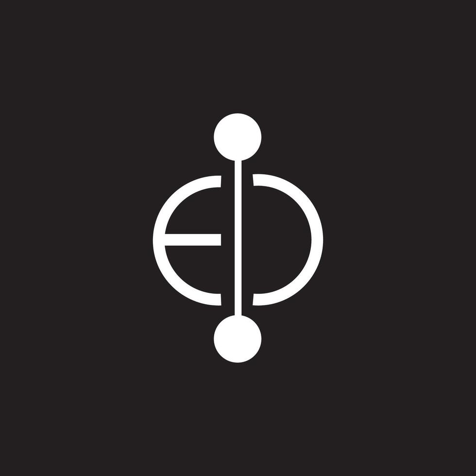 iniziale lettera ce o ec logo vettore logo design