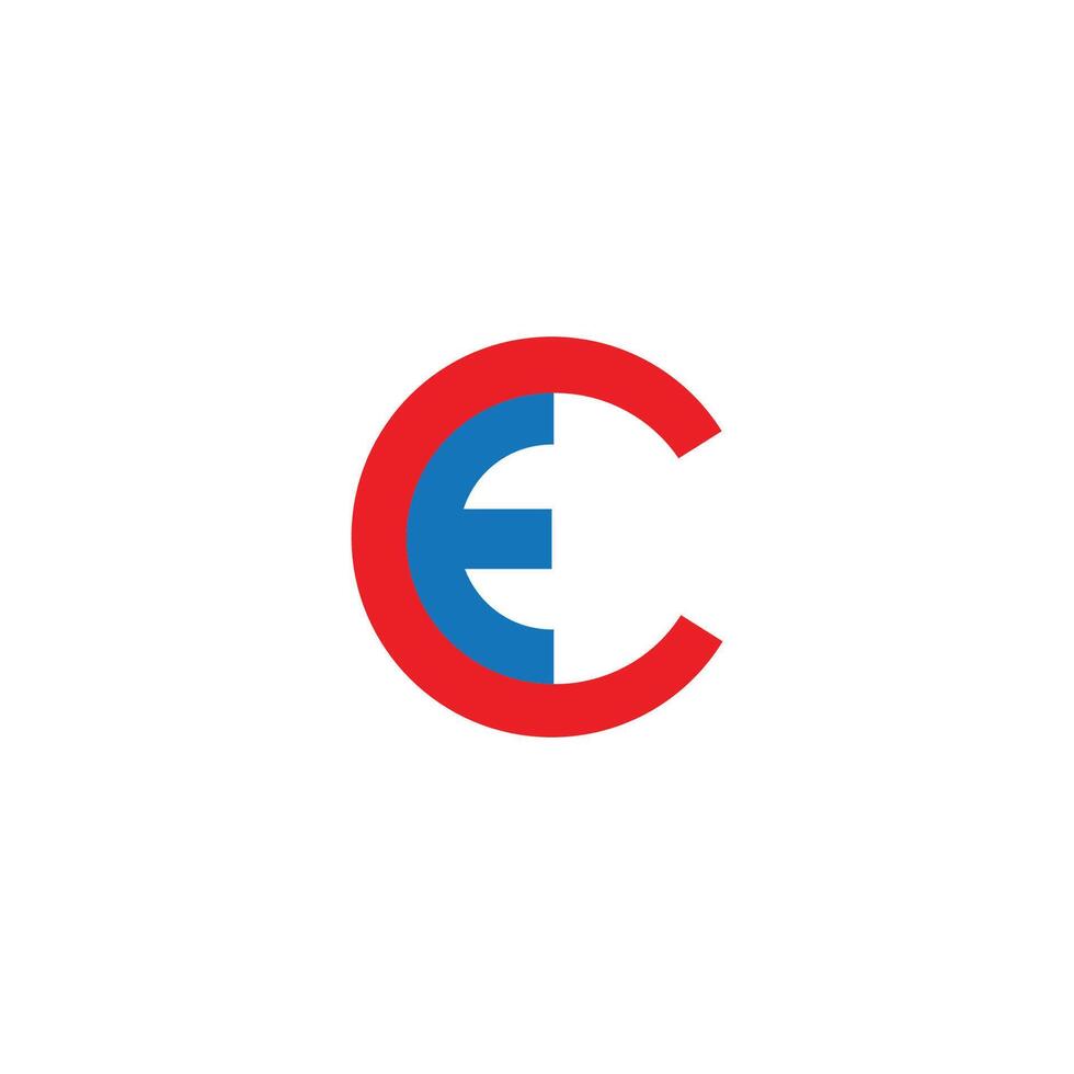 iniziale lettera ce o ec logo vettore logo design